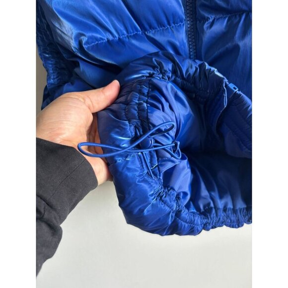 Old Navy Womens Water Resistant Shiny Puffer Vest Blue Size Xs-S - Picture 10 of 11